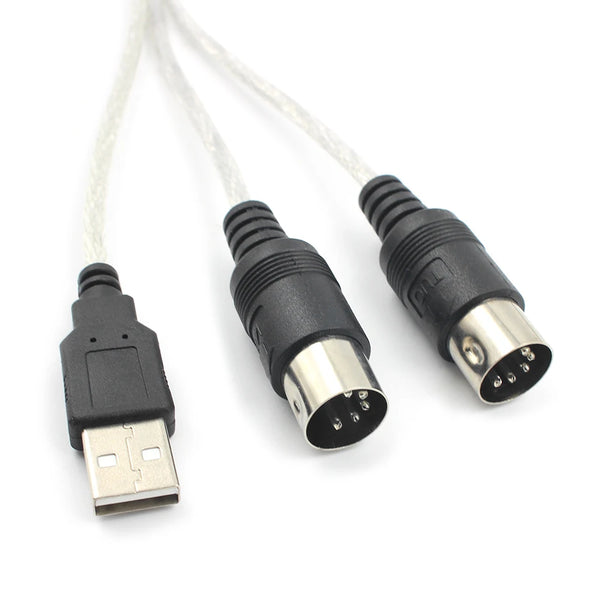 Portable USB MIDI Converter Cables