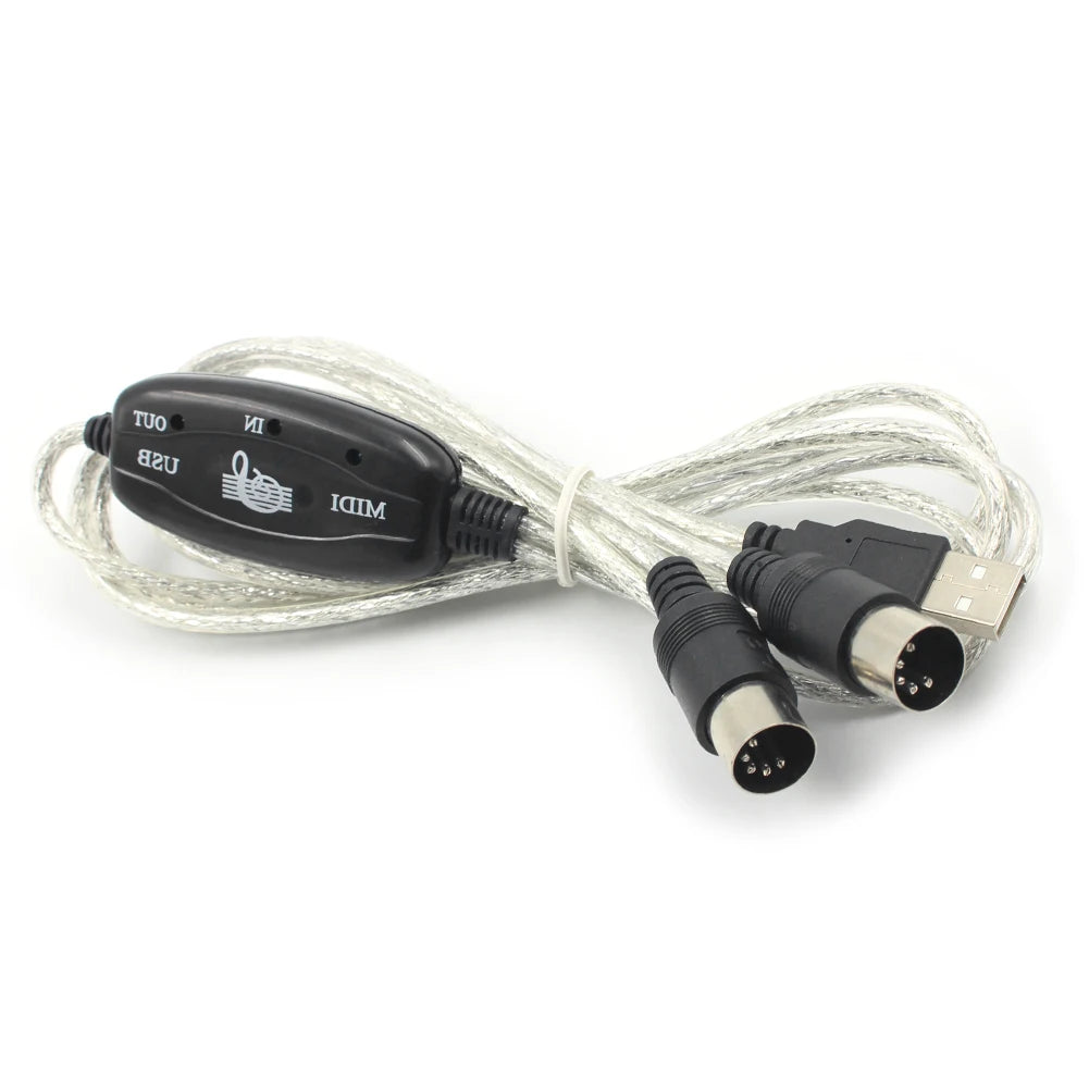 Portable USB MIDI Converter Cables