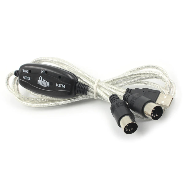 Portable USB MIDI Converter Cables