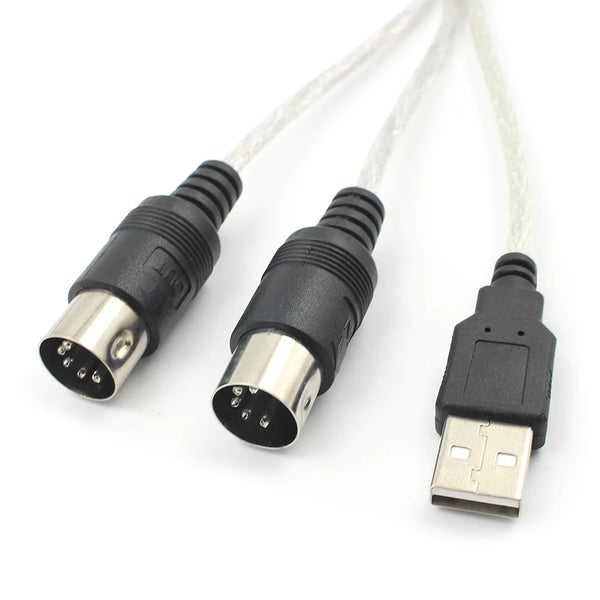 Portable USB MIDI Converter Cables