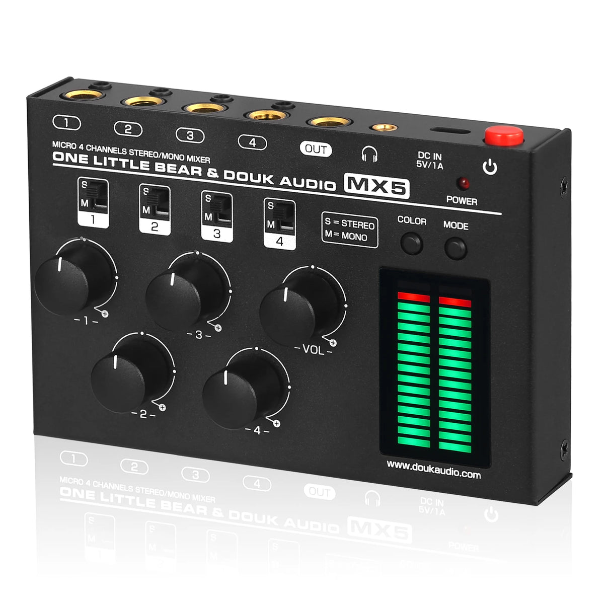 Compact Stereo Audio Mixer