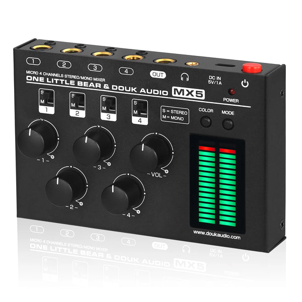 Compact Stereo Audio Mixer
