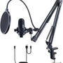 Professional USB Mic Set with Boom Arm & Pop Filter