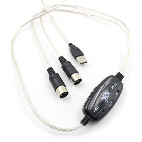 Portable USB MIDI Converter Cables